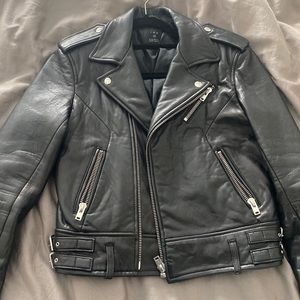 IRO X BARNEYS NEW YORK Moto Leather Jacket size 40
